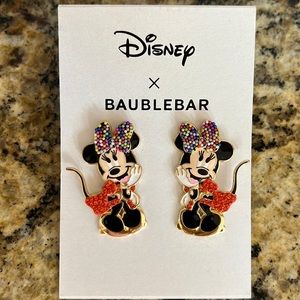 Baublebar Disney Minnie Mouse Earrings NWT